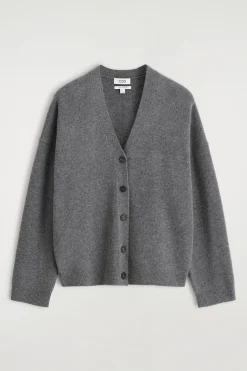 STRICKJACKE AUS KASCHMIR MIT V-AUSSCHNITT