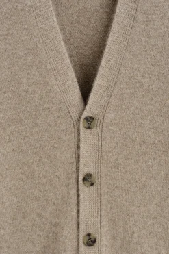 STRICKJACKE AUS KASCHMIR MIT V-AUSSCHNITT