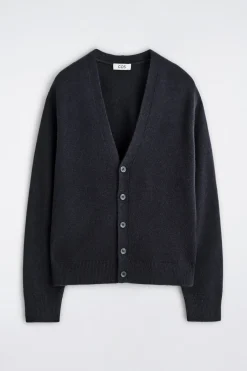 STRICKJACKE AUS KASCHMIR MIT V-AUSSCHNITT