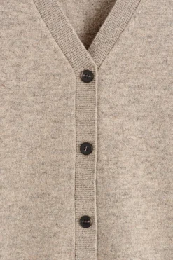 STRICKJACKE AUS MERINOWOLLE MIT V-AUSSCHNITT