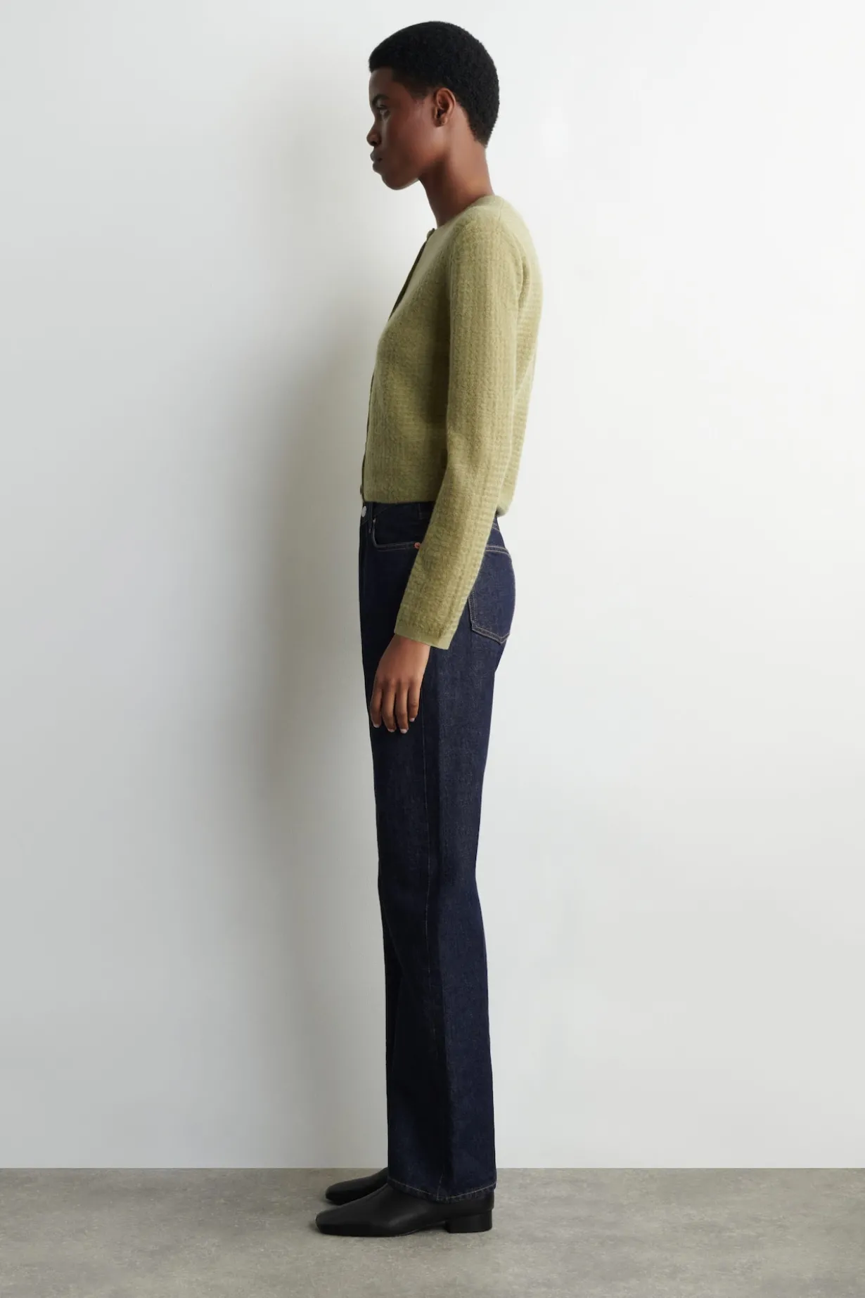 STRICKJACKE AUS MOHAIR-MIX MIT ZICKZACK-MUSTER