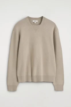STRICKPULLOVER AUS DOUBLEFACE-MATERIAL