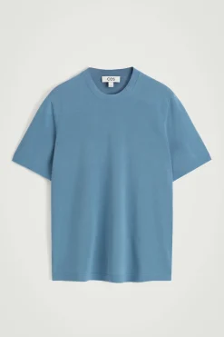 STRICK-T-SHIRT AUS BAUMWOLLE