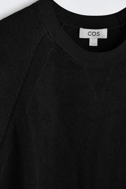 STRICK-T-SHIRT AUS DOUBLEFACE-MATERIAL