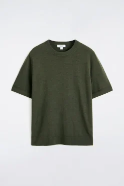 STRICK-T-SHIRT AUS MERINOWOLLE