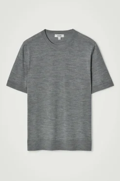 STRICK-T-SHIRT AUS MERINOWOLLE