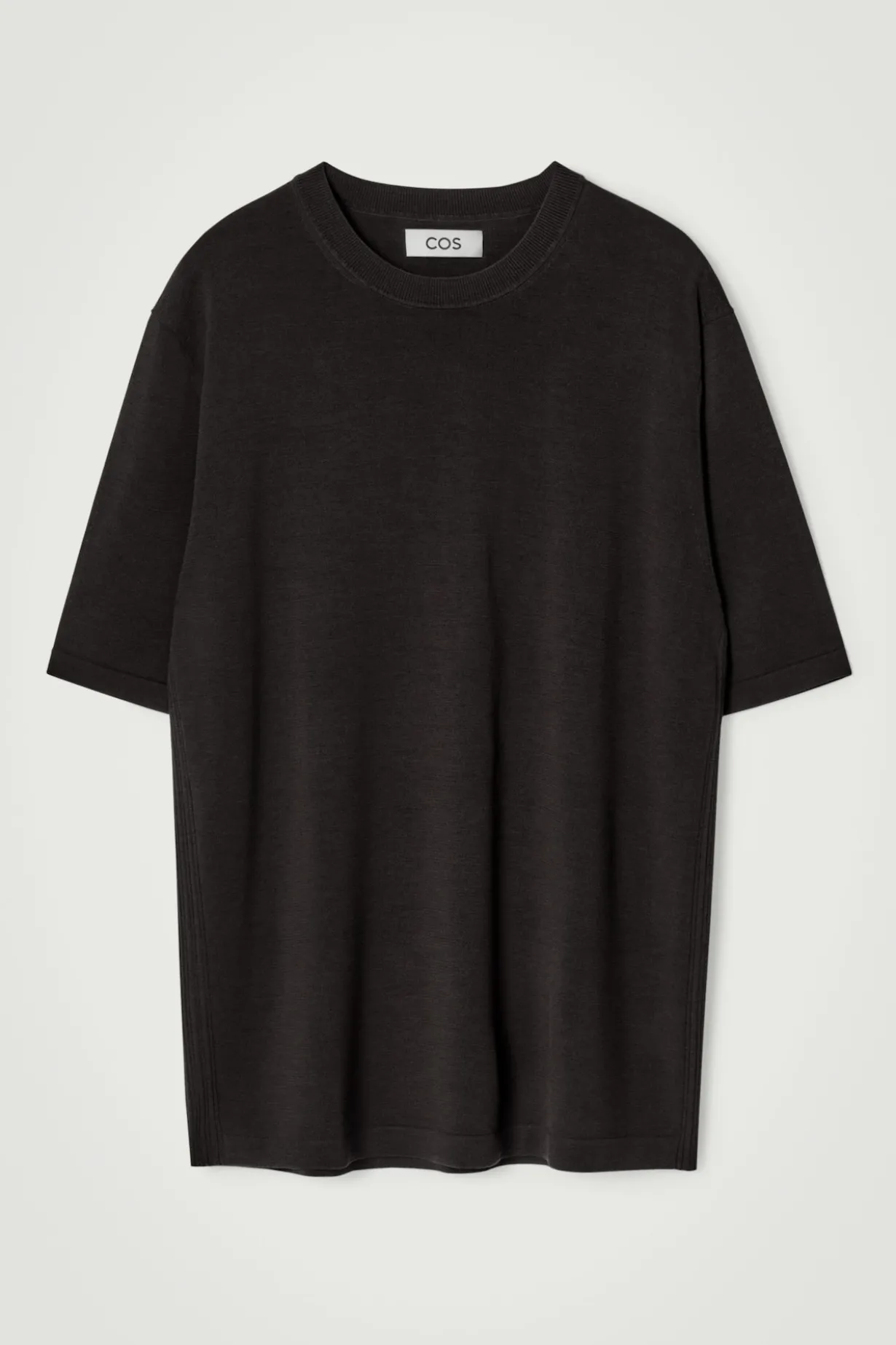 STRICK-T-SHIRT AUS WOLL-SEIDEN-MIX