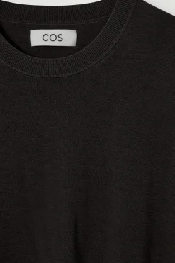 STRICK-T-SHIRT AUS WOLL-SEIDEN-MIX