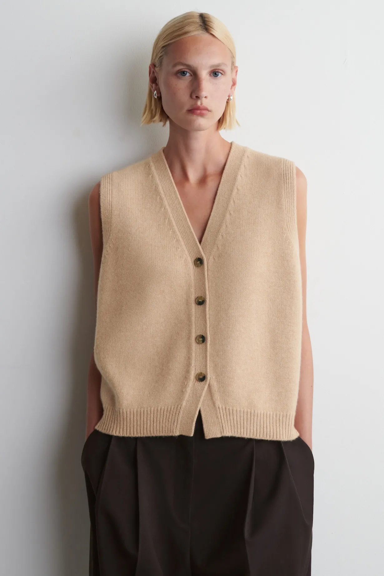 STRICKWESTE AUS KASCHMIR-MIX