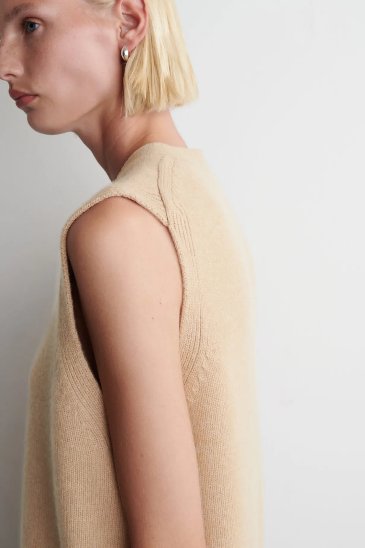 STRICKWESTE AUS KASCHMIR-MIX