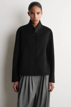 STRUKTURIERTE JACKE AUS DOUBLEFACE-WOLLE