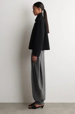STRUKTURIERTE JACKE AUS DOUBLEFACE-WOLLE