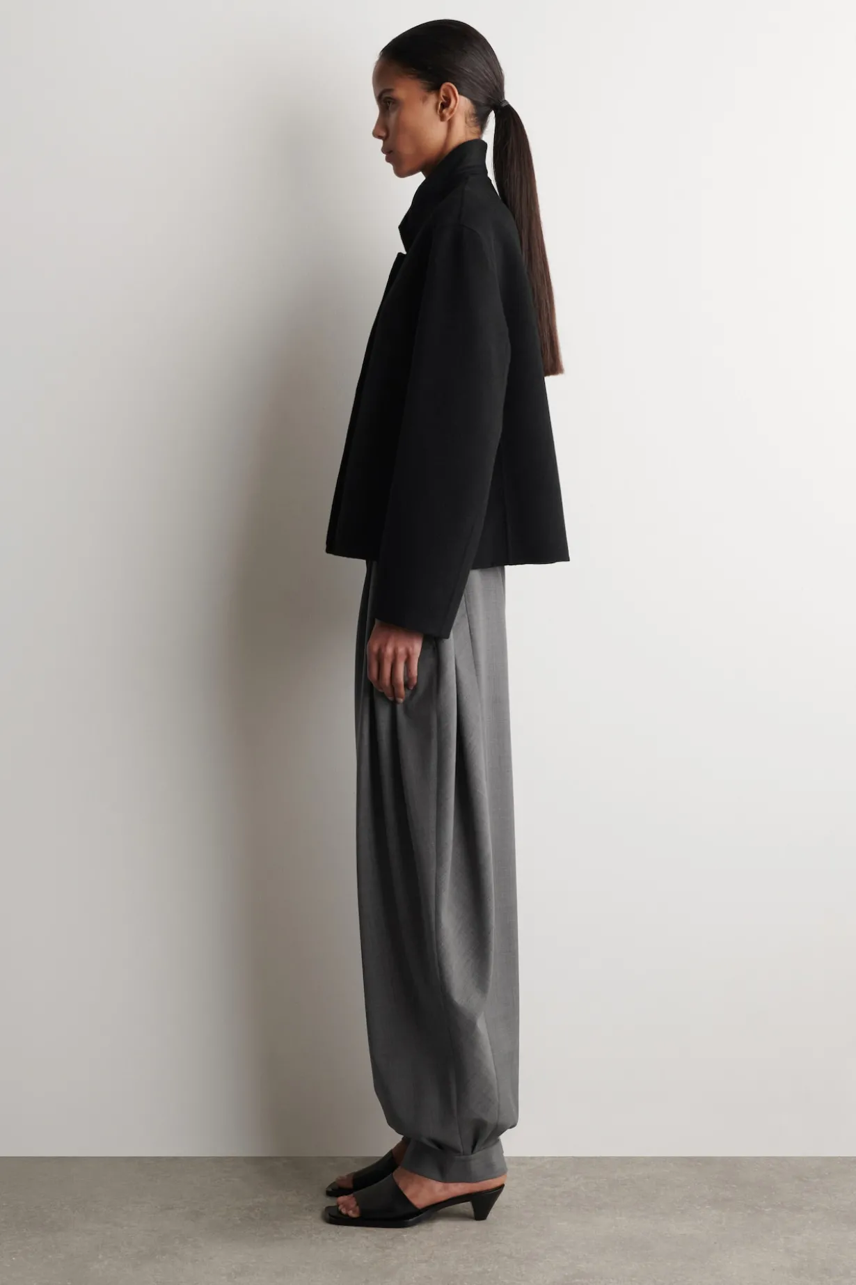STRUKTURIERTE JACKE AUS DOUBLEFACE-WOLLE