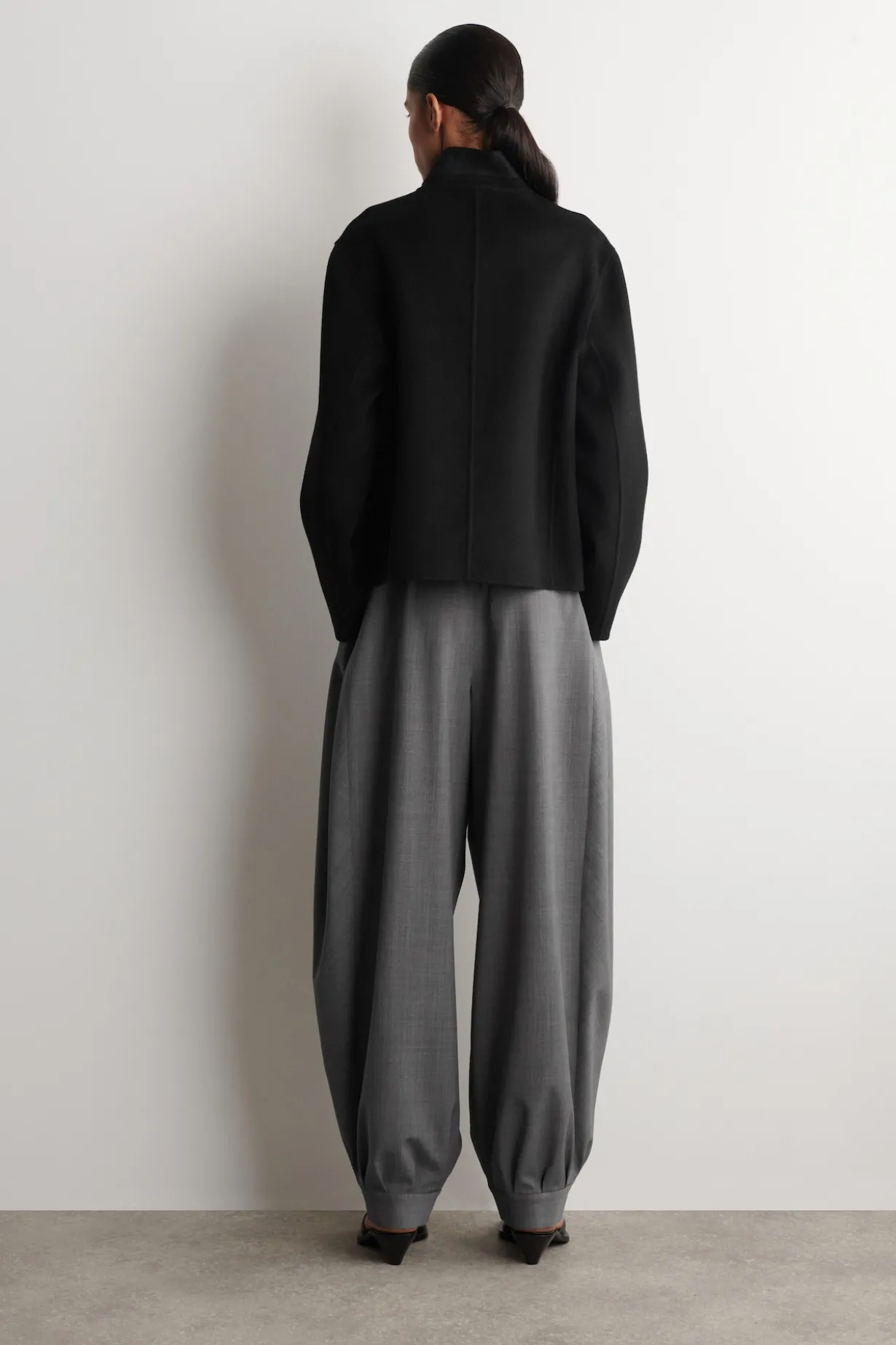 STRUKTURIERTE JACKE AUS DOUBLEFACE-WOLLE