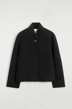 STRUKTURIERTE JACKE AUS DOUBLEFACE-WOLLE