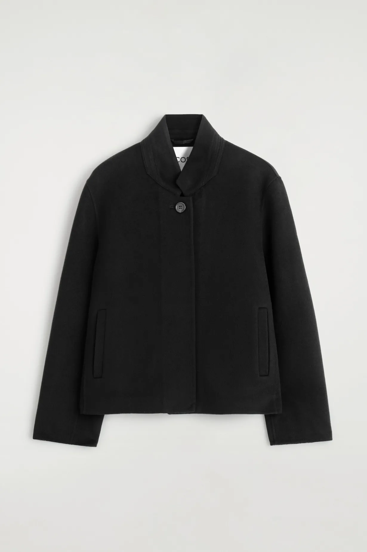 STRUKTURIERTE JACKE AUS DOUBLEFACE-WOLLE
