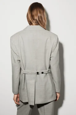 STRUKTURIERTER BLAZER AUS WOLL-MIX