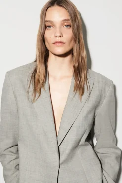 STRUKTURIERTER BLAZER AUS WOLL-MIX
