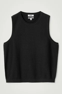 STRUKTURIERTES TANKTOP AUS BAUMWOLLE