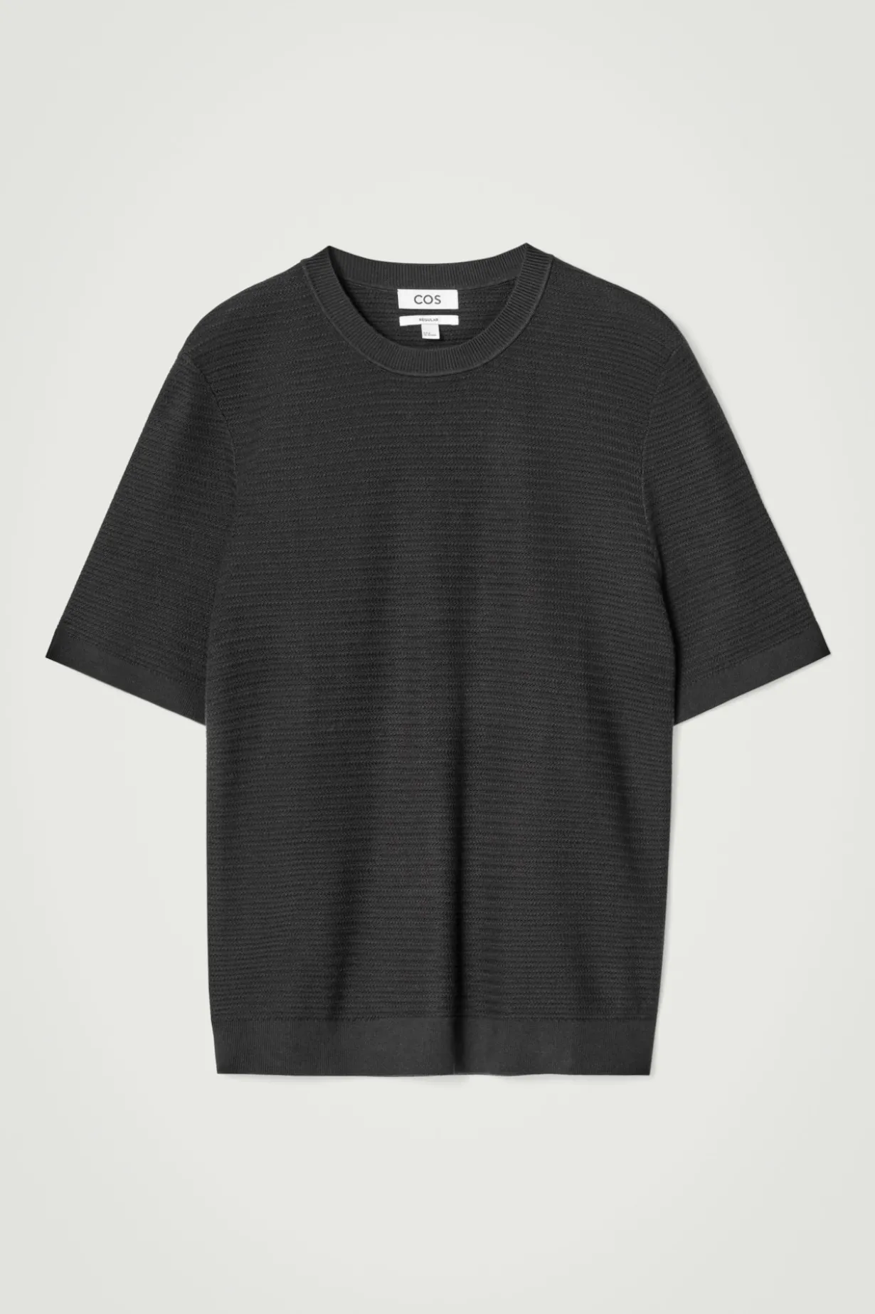 STRUKTURIERTES T-SHIRT AUS BAUMWOLLE