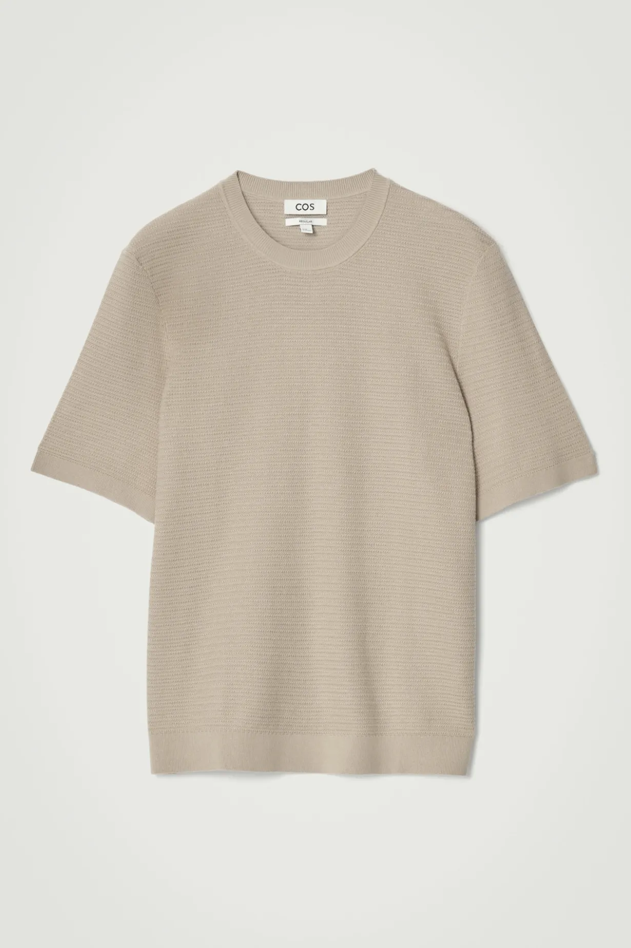 STRUKTURIERTES T-SHIRT AUS BAUMWOLLE