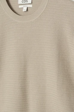 STRUKTURIERTES T-SHIRT AUS BAUMWOLLE