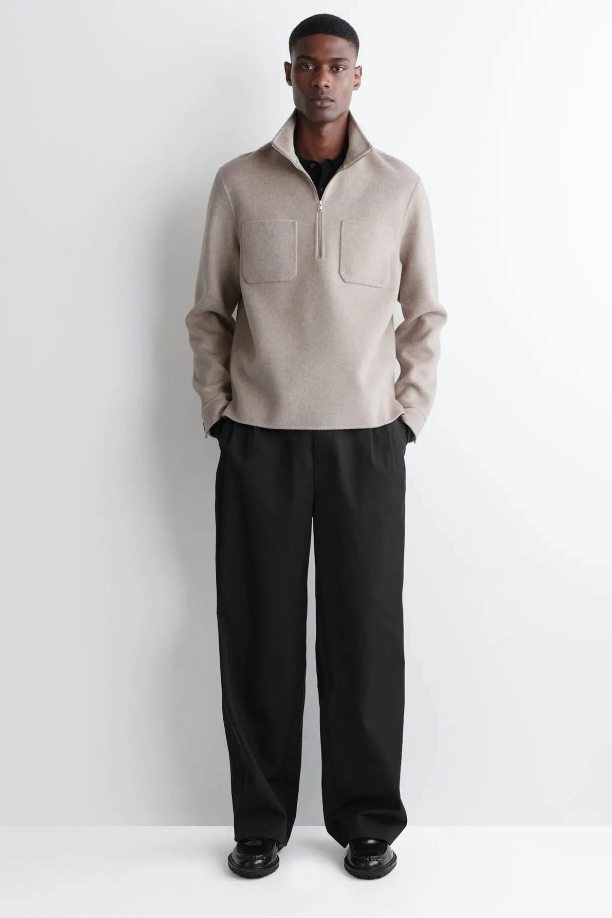 SWEATSHIRT AUS DOUBLEFACE-WOLLE