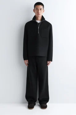 SWEATSHIRT AUS DOUBLEFACE-WOLLE