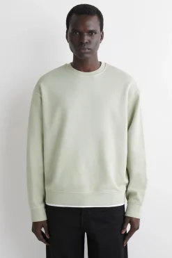 SWEATSHIRT AUS VORGEWASCHENER BAUMWOLLE