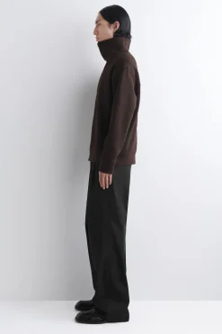 SWEATSHIRT MIT KRAGEN UND KURZEM REISSVERSCHLUSS