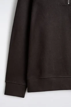 SWEATSHIRT MIT KRAGEN UND KURZEM REISSVERSCHLUSS