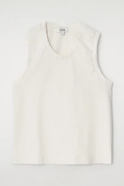 TANKTOP AUS BAUMWOLLE MIT RAFFUNGEN