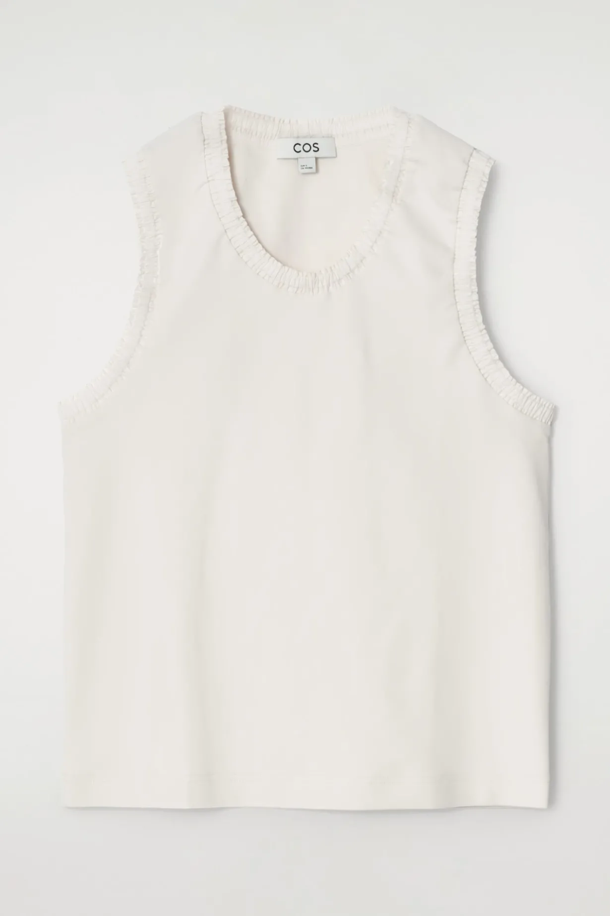 TANKTOP AUS BAUMWOLLE MIT RAFFUNGEN