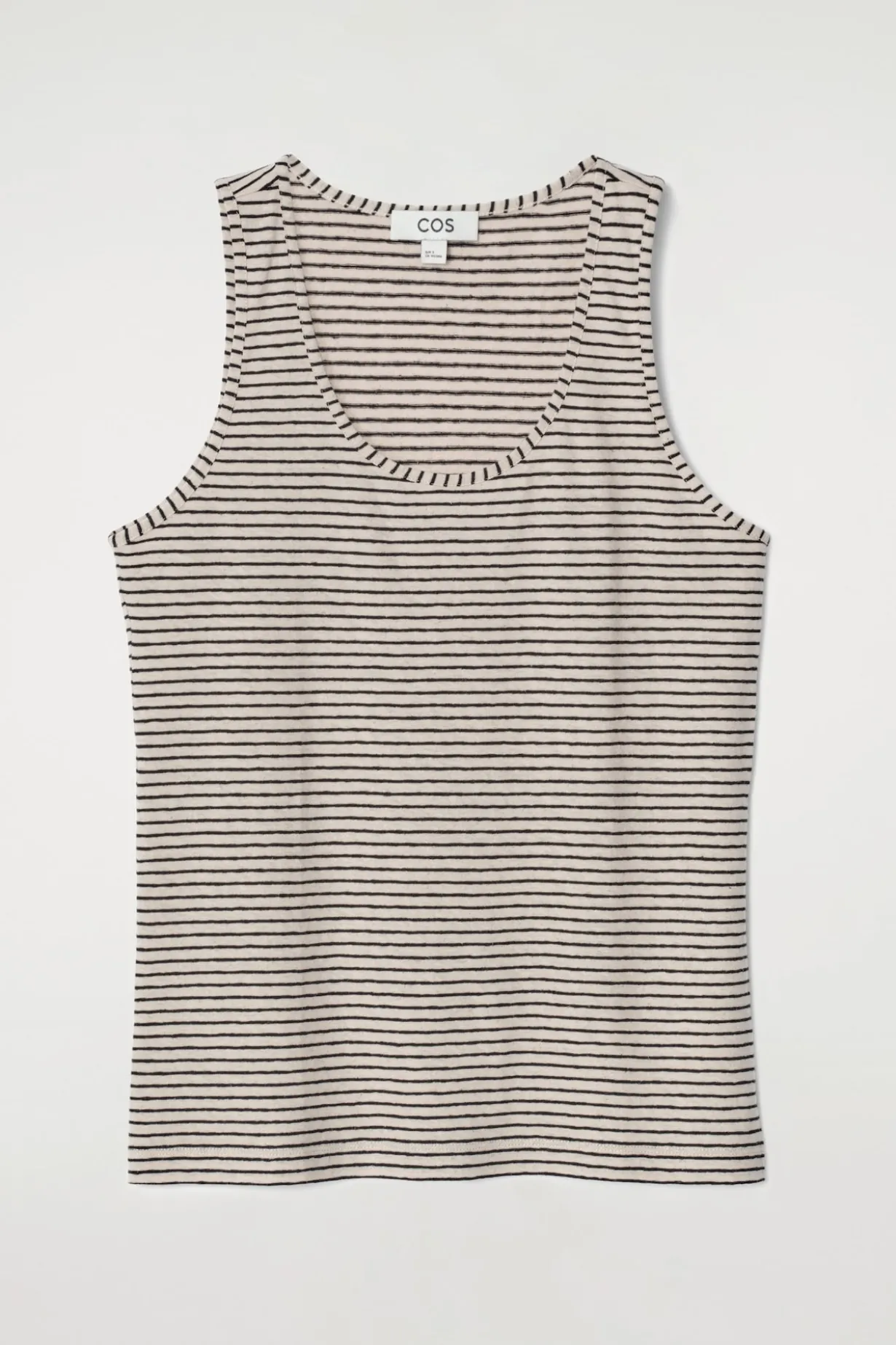 TANKTOP AUS BAUMWOLL-LEINEN-MIX