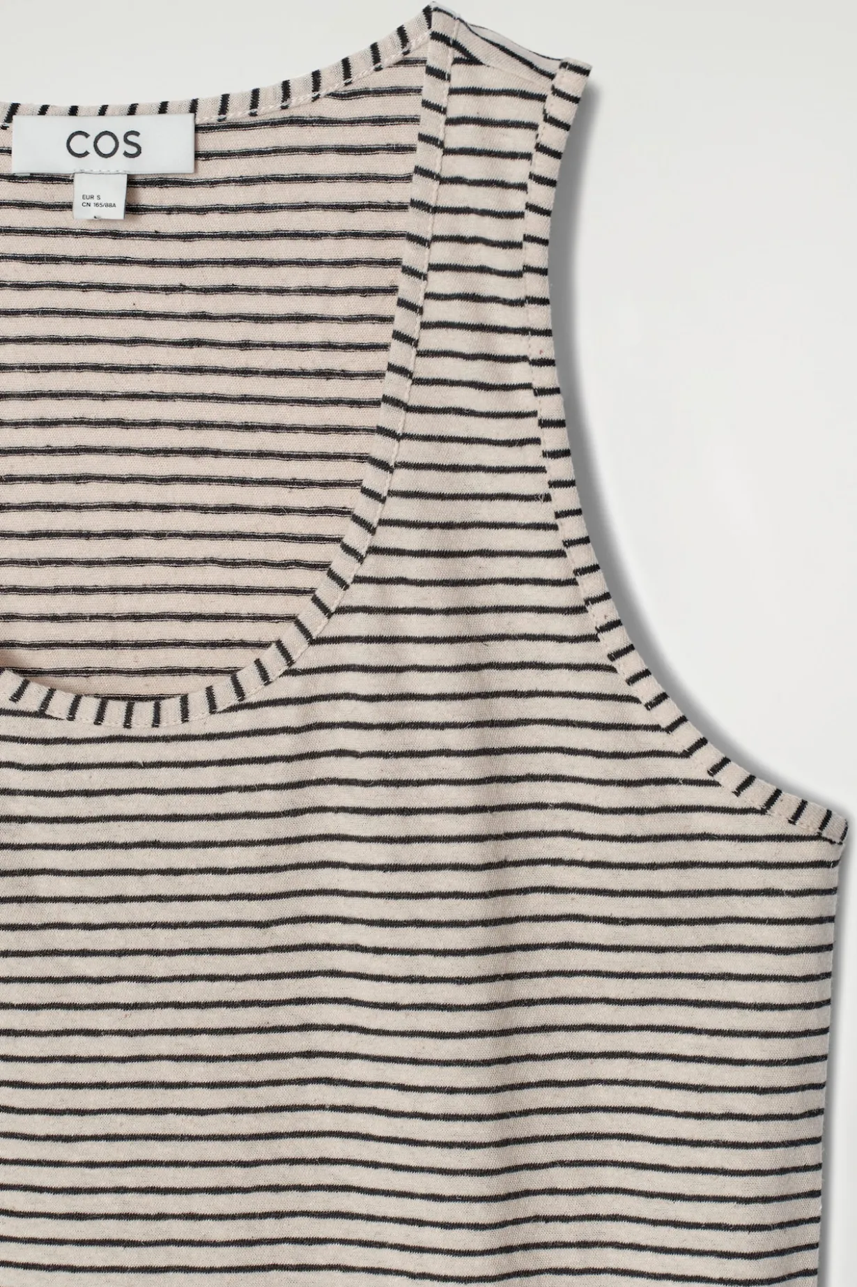TANKTOP AUS BAUMWOLL-LEINEN-MIX