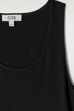 TANKTOP AUS BAUMWOLL-LEINEN-MIX