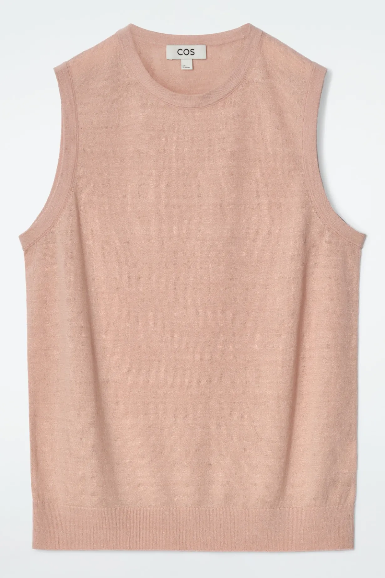 TANKTOP AUS MERINOWOLL-LEINEN-MIX