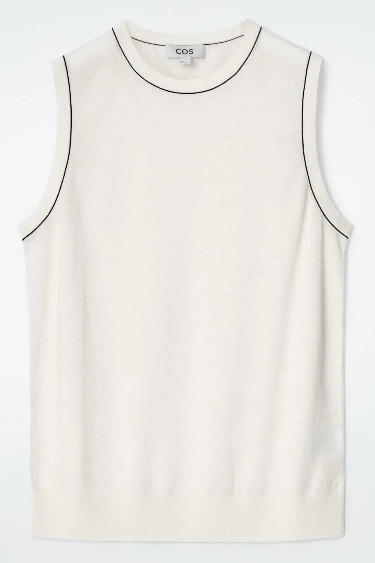 TANKTOP AUS MERINOWOLL-LEINEN-MIX