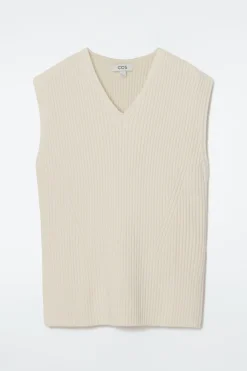 TANKTOP AUS RIPPSTRICK MIT KAPUZE