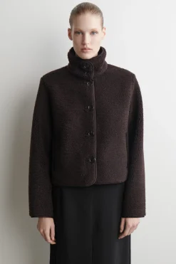 TEDDYJACKE MIT TRICHTERKRAGEN