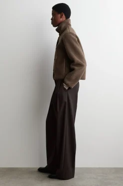 TEDDYJACKE MIT TRICHTERKRAGEN