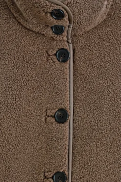 TEDDYJACKE MIT TRICHTERKRAGEN
