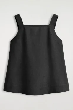 TOP AUS LEINEN MIT BINDEDETAIL HINTEN
