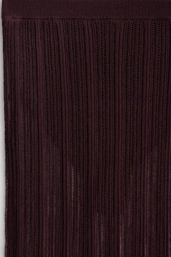 TRANSPARENTER STRICKROCK MIT SPITZENDETAILS