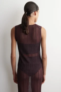 TRANSPARENTES TANKTOP AUS SPITZE
