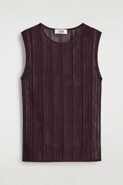 TRANSPARENTES TANKTOP AUS SPITZE