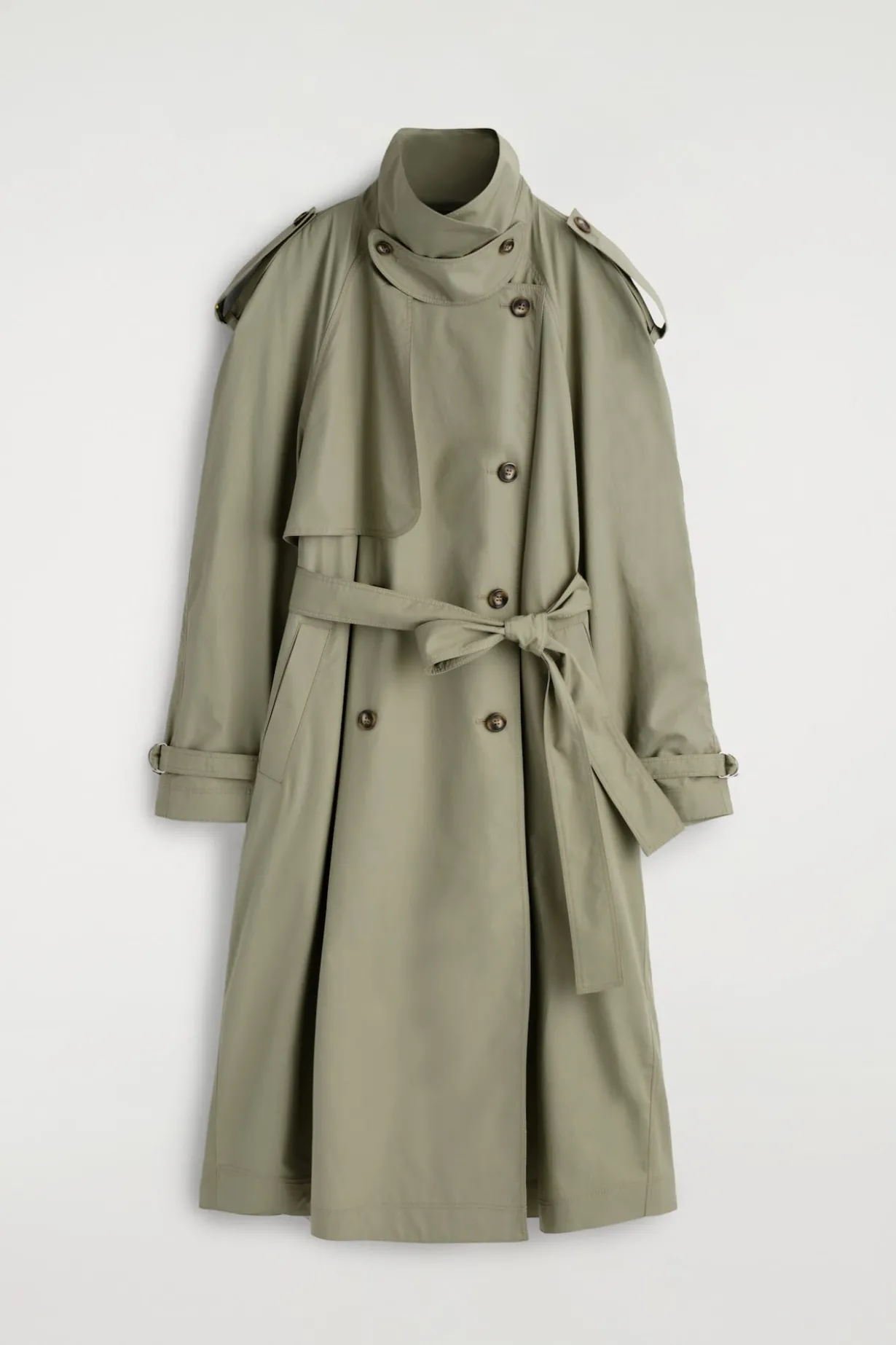 TRENCHCOAT AUS BAUMWOLLE MIT STEHKRAGEN