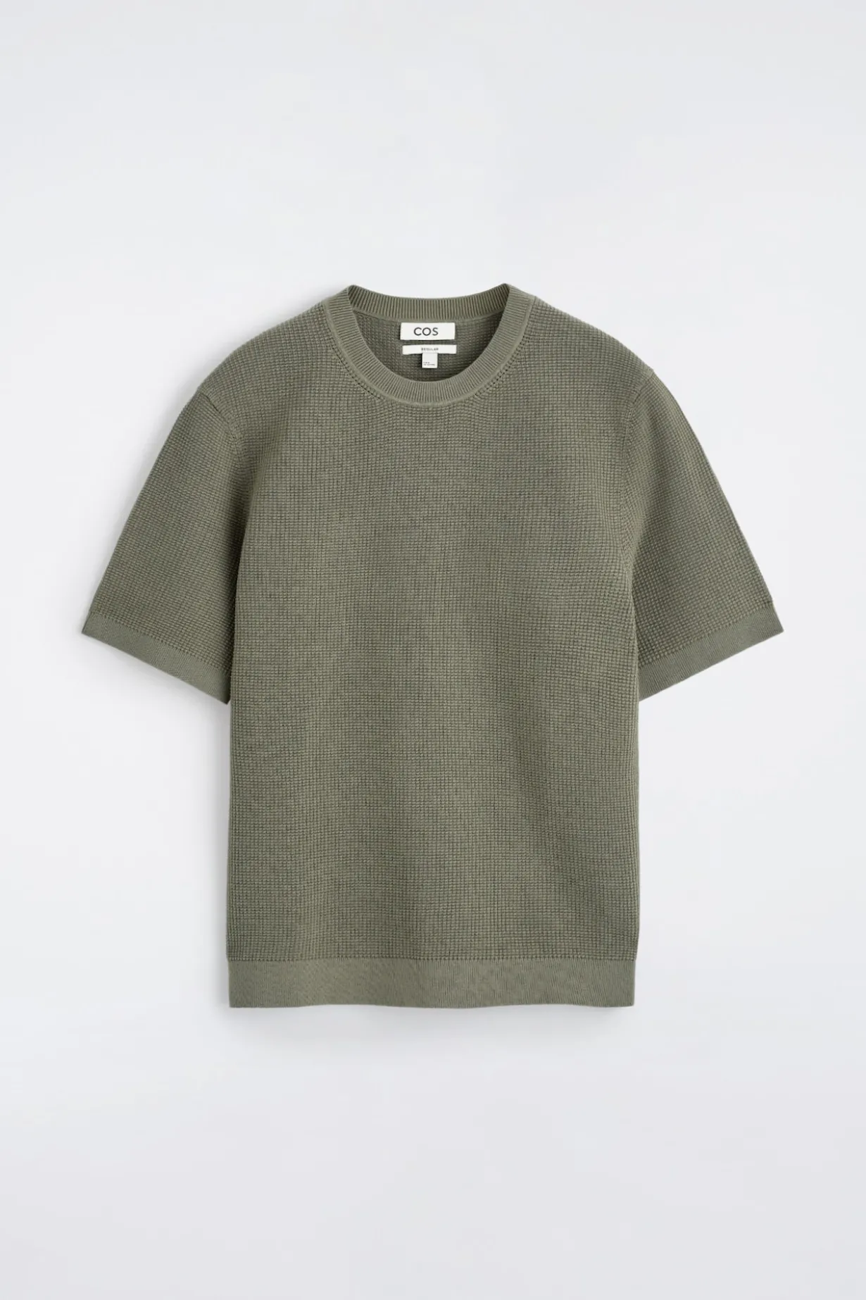 T-SHIRT AUS BAUMWOLLE IN WAFFELOPTIK