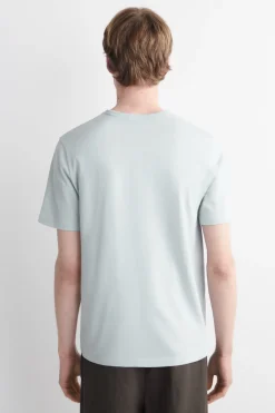 T-SHIRT AUS GEBÜRSTETER BAUMWOLLE