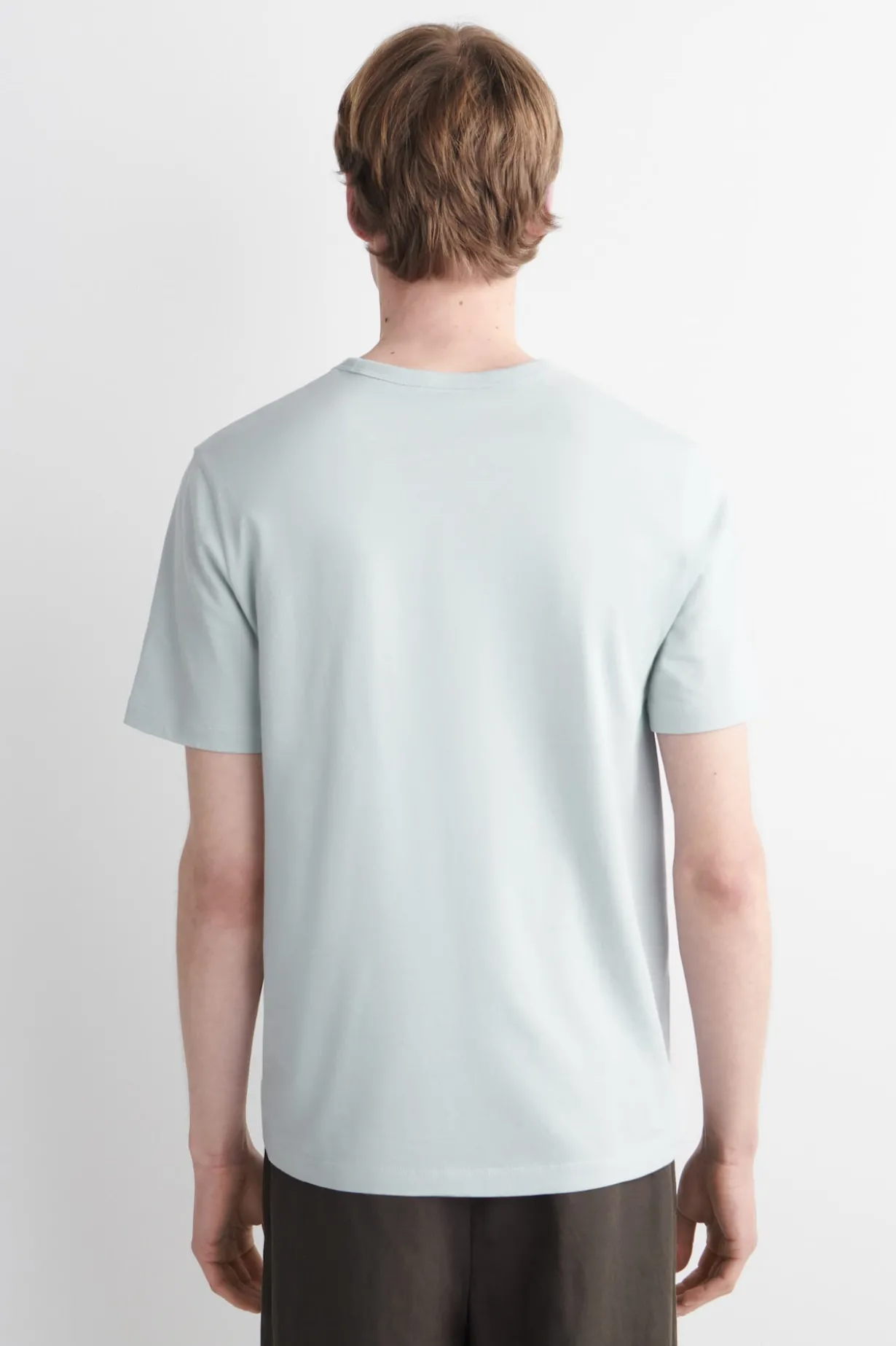 T-SHIRT AUS GEBÜRSTETER BAUMWOLLE
